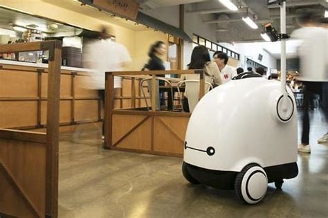 S Korean Food Delivery Giant Tests Self Driving Robot At Food Court