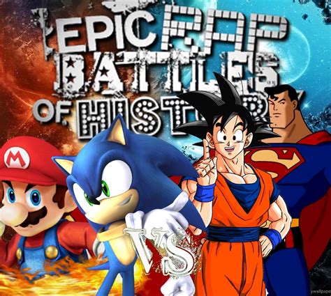 Image Mario And Sonic Vs Goku And Superman Epic Rap Battles Of