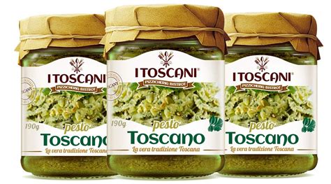 Salsa Al Pesto Toscano 3 Paquetes De 190 G I Toscani