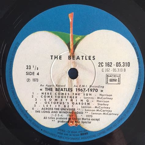 The Beatles 19671970 1973 Vintage Vinyl Record Lp 2c Etsy