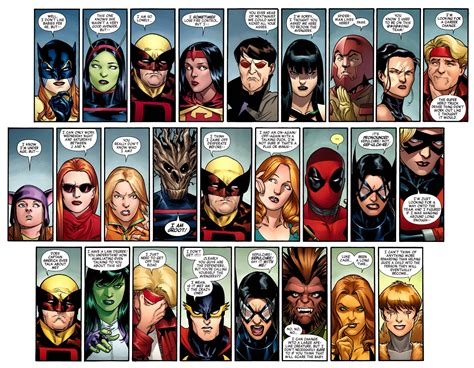 New Avengers V Pg Can Someone Help Me Out With The Names Of The Faces On This Page