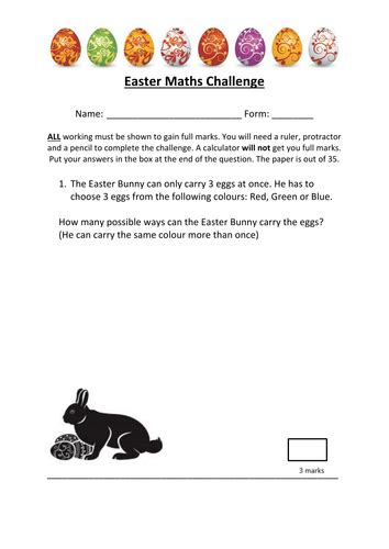 The resources and activities in the ks2 maths section are in an interactive, online, or printable format. Easter Maths Challenge | Teaching Resources