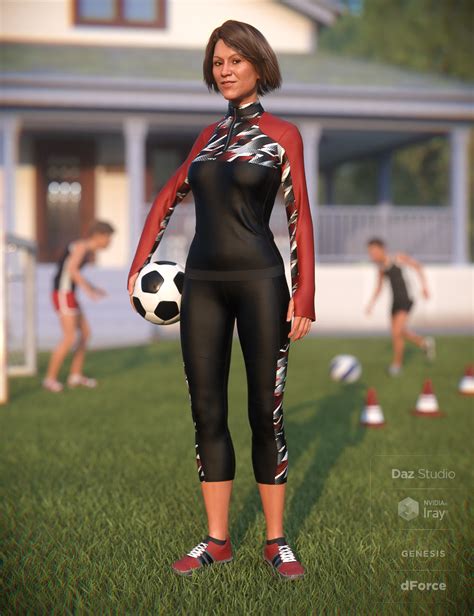 Dforce Soccer Mom Outfit Textures Daz 3d