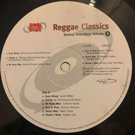 Various Reggae Classics Serious Selections Vol 2 ⋆ Tribe84 Records