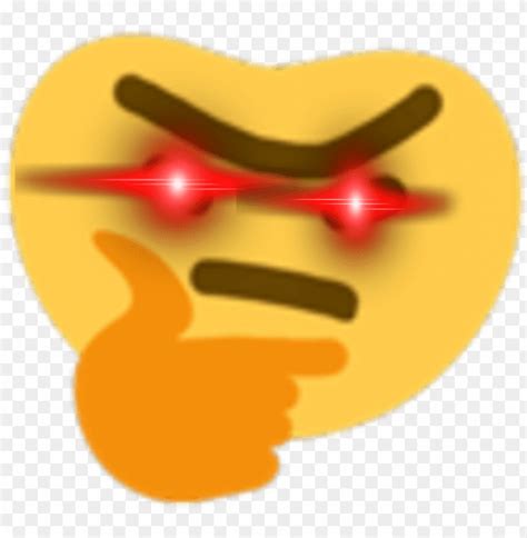 Hyperdrunkthonk Discord Emoji Thinking Emoji Deep Fried Png Image