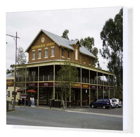 51x41cm Ready To Hang Box Canvas Print Heritage Building Housing A