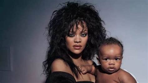 Rihanna Poses With Her Perfect Baby In New Magazine Photoshoot See Pics Pedfire