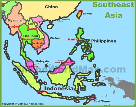 Countries Of Southeast Asia Map Australia Map