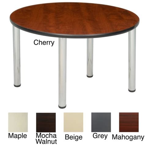 Regency Seating 42 Inch Round Table With Chrome Post Legs Regency