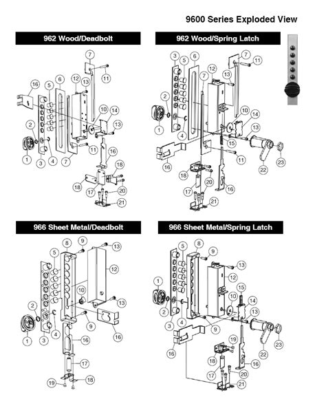 Lock secures both sides of drawer. 9600 Series Cabinet Locks Parts: Assured Lock Keyless ...