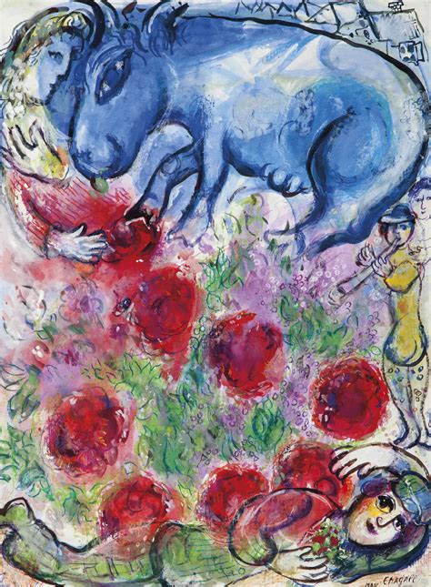 Marc Chagall 1887 1985 Paysan Allongé Christies