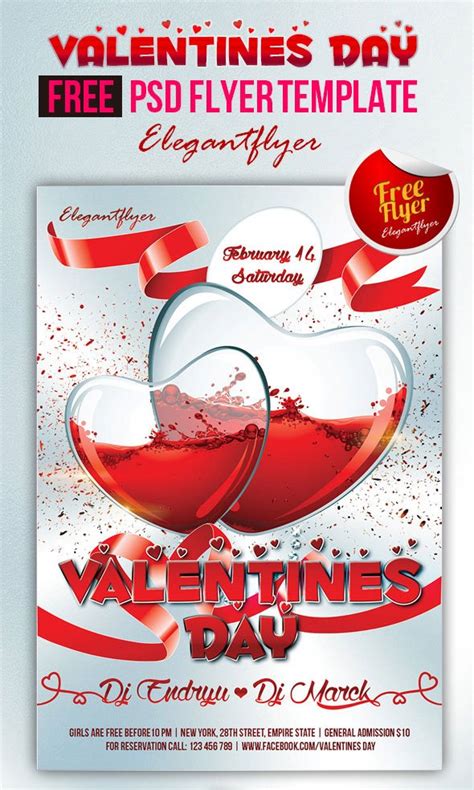 20 Valentine’s Day Party Flyer Psd Templates
