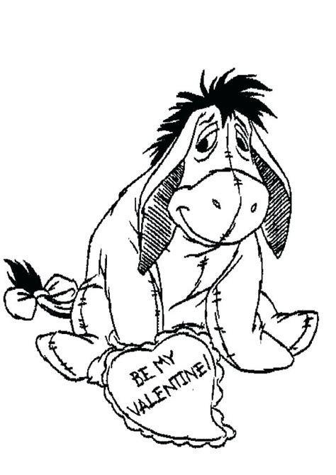 Baby Eeyore Coloring Pages At Free Printable