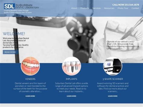 Dental Lab Website Examples Designed By O Page
