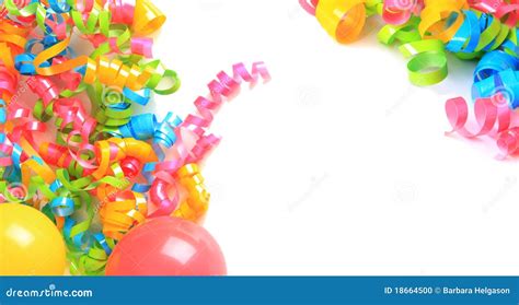 Birthday Balloons And Ribbons Stock Photo Image 18664500