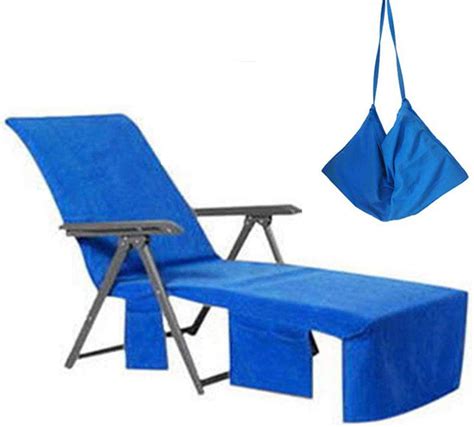 Lounge Chair Towel Covers With Side Pockets，microfiber Chaise Beach