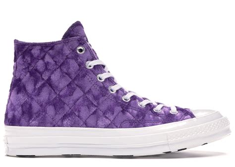Converse Velvet Purple Golf Le Fleur Chuck 70 Hi Sneakers For Men