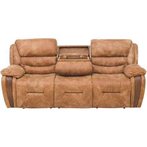 Wayne Leather Power Reclining Sofa With Drop Down Table 1e 1423prs