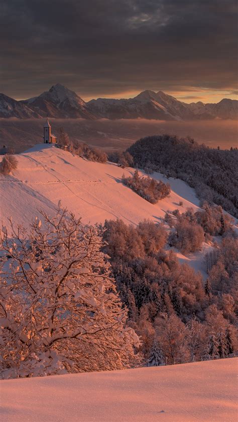 Download Wallpaper Best Winter Sunrise 1080x1920