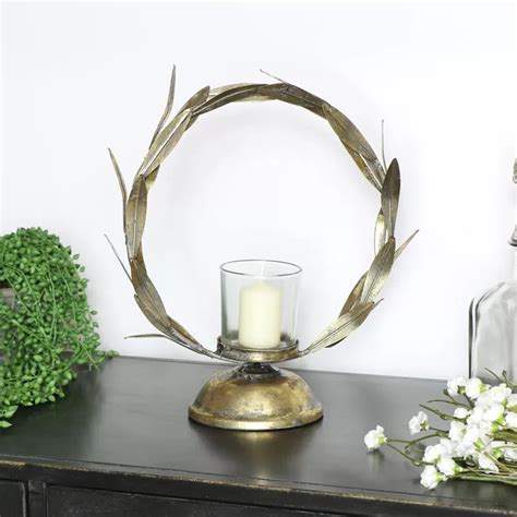 Gold Leaf Candle Holder Leaf Candle Holder Leaves Candle Candle Holders