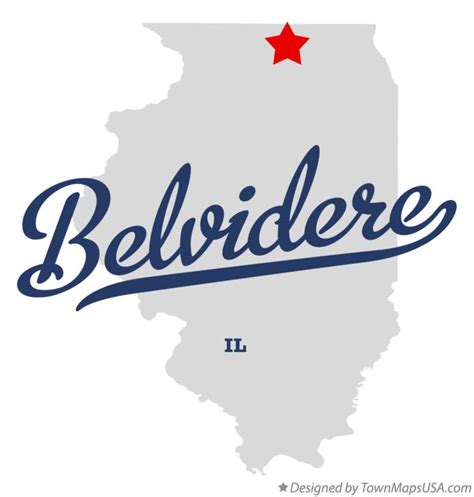 Map Of Belvidere Il Illinois