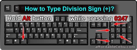 How To Type Division Sign Or Divided By ÷ In Computer Computers