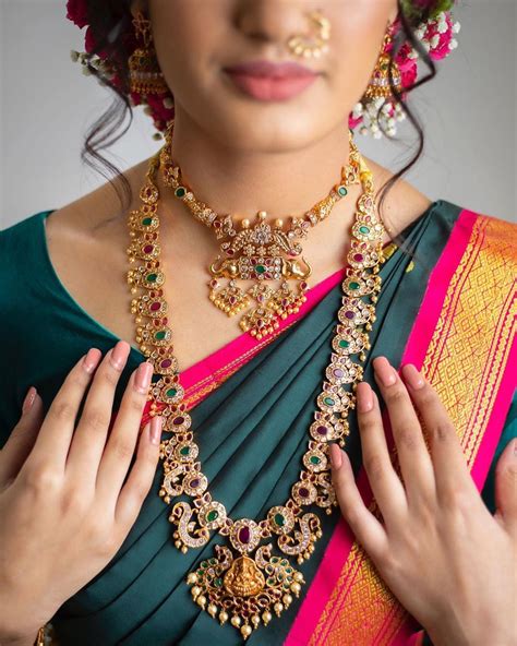 Latest Long Necklace Designs For South Indian Brides • South India Jewels