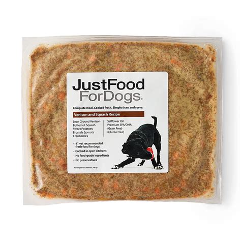 Justfoodfordogs Daily Diets Venison And Squash Frozen Dog Food 72 Oz