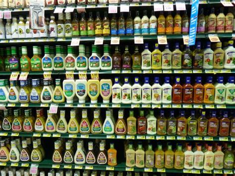 A sauce for salads, typically one consisting of oil and vinegar mixed together with herbs or other flavorings. Here's Why You Should Never Put These 15 Foods in the Fridge