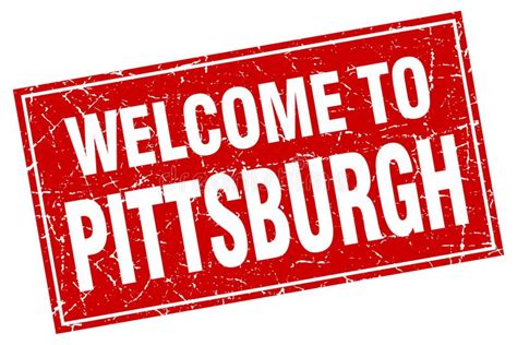 Welcome To Pittsburgh Stamp Stock Vector Illustration Of Isolated