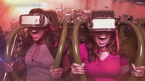 Drop Of Doom Vr New Virtual Reality Ride Cooming To At Six Flags Great America Abc7 Chicago