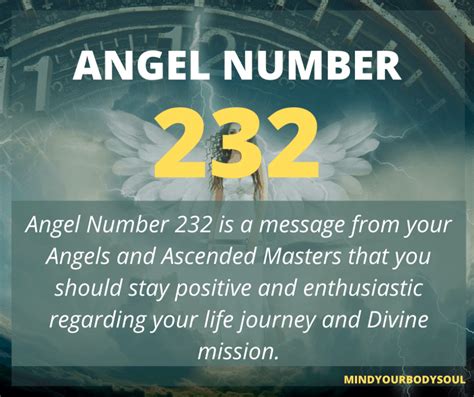 232 Angel Number Meaning Twin Flame And Love Mind Your Body Soul