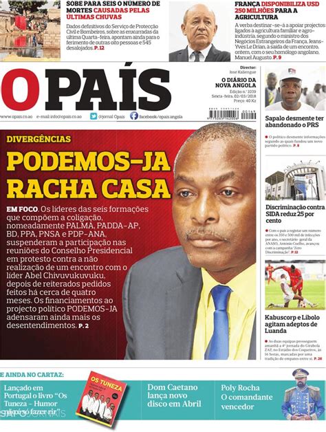 Capa O Pa S Angola De