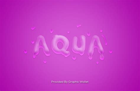 Aqua Liquid Psd Mockup Text Effect