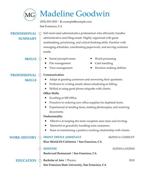 Executive Assistant Resume Template For Microsoft Wor