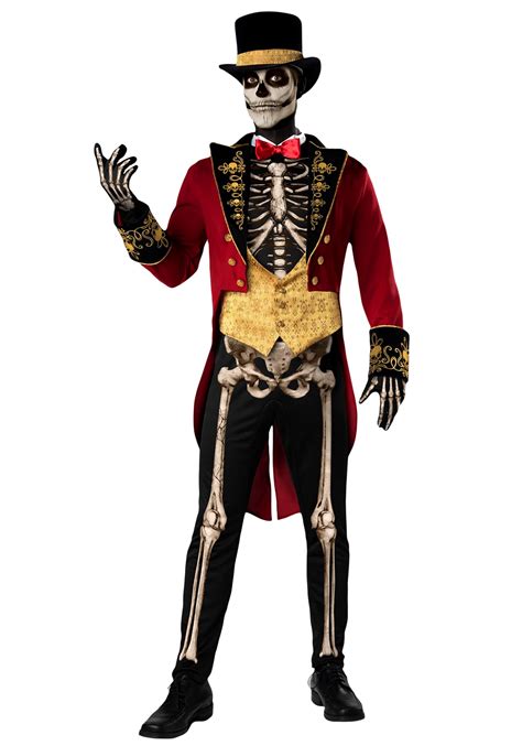 Skeleton Ringmaster Mens Costume