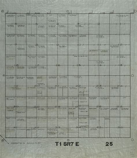 1914 Maricopa County Arizona Land Ownership Plat Map T1s R7e Arizona