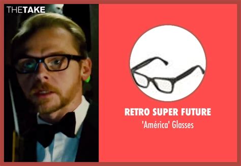 Simon Pegg Retro Super Future América Glasses From Mission