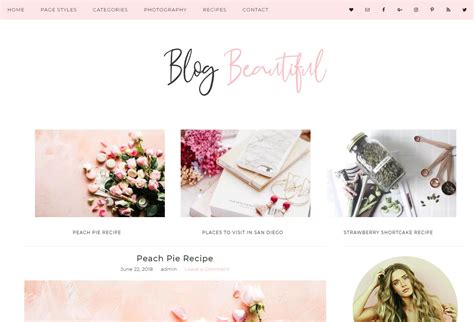 Wordpress Theme Blog Beautiful ~ WordPress Blog Themes ~ Creative Market