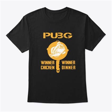 Pubg Chicken Dinner T Shirt Black T Shirt Front Chicken Dinner T
