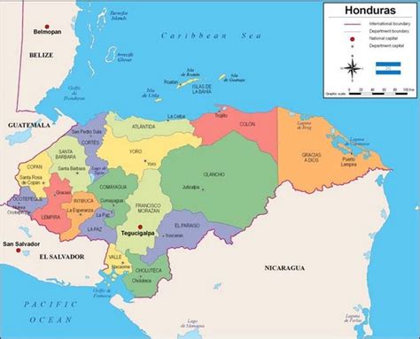 Mapas De Honduras Mapa Físico Geográfico Político Turístico Y