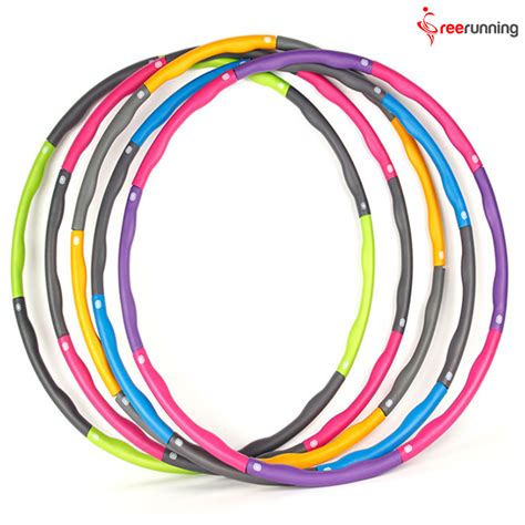 1kg Collapsible Weighted Hula Hoop Fitness Workout Gym Exercise Abs