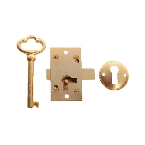 Small Antique Brass Cabinet Locks