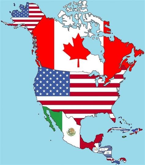 Banderas De Países De América Del Norte Con Nombres E Información