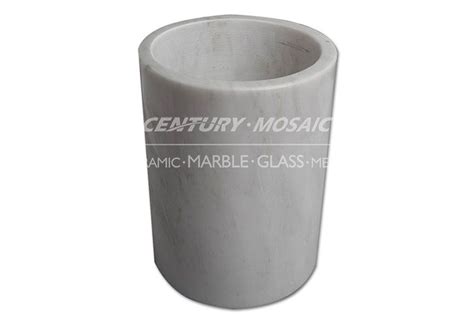 We all know that we cannot go to a spa every day for various. Century Mosaic-Oriental White Marble Trash Can | Trash can ...