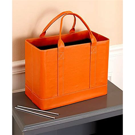 The Lakeside Collection Chic File Organizers Orange 14w X 9d X 10 1