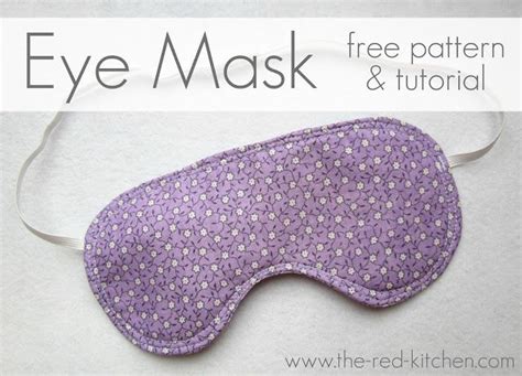 The kitty sleep mask makes a great handmade gift! Eye Mask -- Free Pattern & Tutorial | Diy eye mask, Easy ...