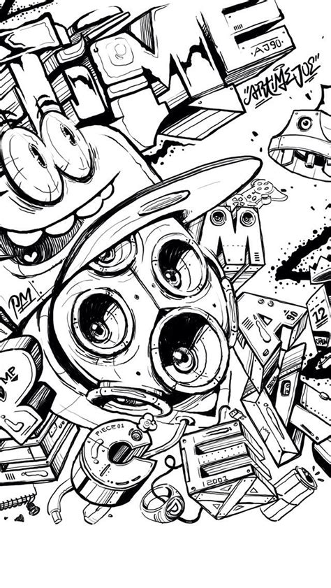 Best Graffiti Coloring Pages