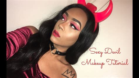 sexy devil makeup tutorial youtube