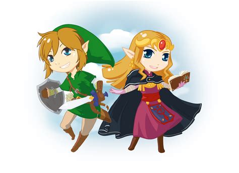 Chibis Link And Zelda Wii U By Kuronishii On Deviantart